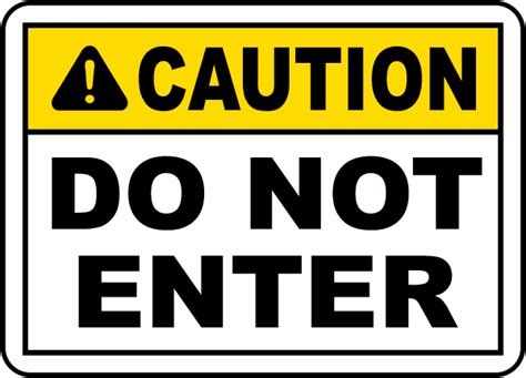 Caution Do Not Enter Sign Claim Your 10 Discount