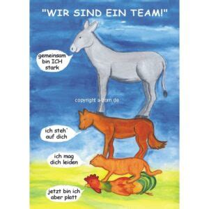 Postkarte „Wir sind ein Team