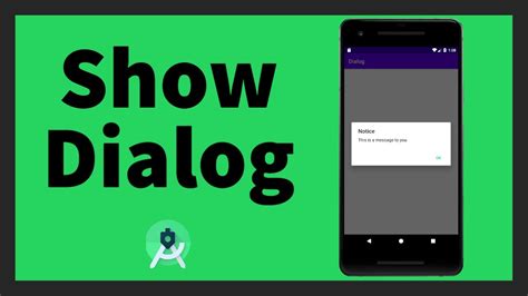 How To Show A Dialog Android Studio Dialog Fragment Youtube