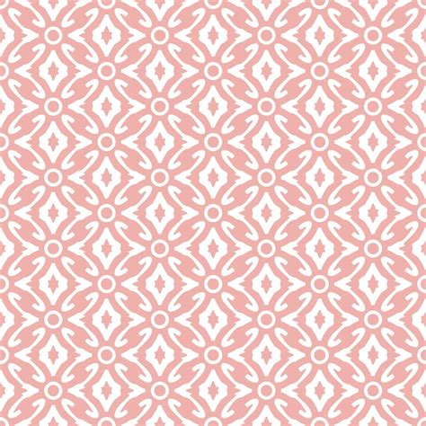 Papel Tapiz Damasco Abstracto Color Rosa Vector Premium