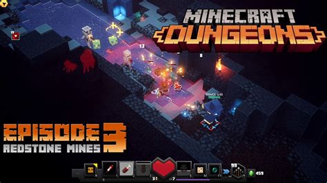 Redstone Mines Minecraft Dungeons Episode 3 Youtube