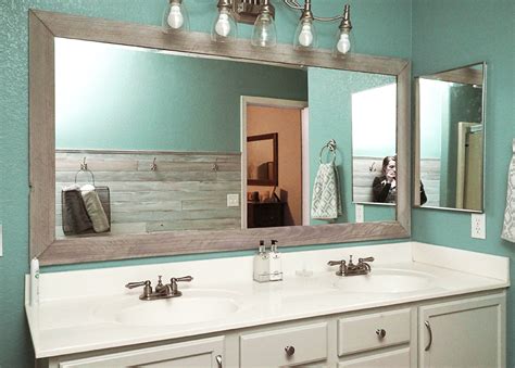 Diy Bathroom Mirror Frame For Under 10 Hello Hayley Blog