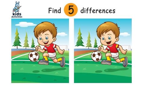 Spot 5 Differences Between Two Pictures Printable ⋆ Kids