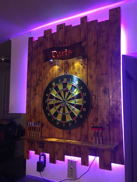 Check spelling or type a new query. Dartboard backboard with LED back light. | Dartscheibe, Partyraum gestalten, Partyraum ideen