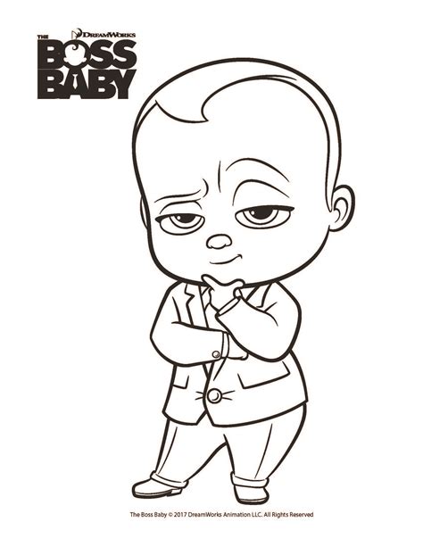 Boss ba costume coloring page free the boss ba. Free coloring printables for The Boss Baby from Dreamworks