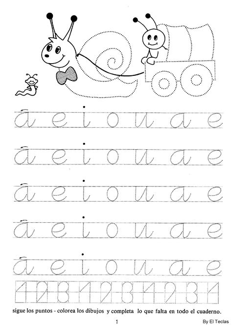 Caligrafía Handwriting Practice Kindergarten Fall Preschool