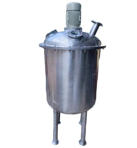 3 Stainless Steel Slurry Mixing Tank Capacity 100 500 L Max Design