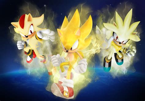 Image Super Sonic Shadow And Silver By Sonikkuforeverpng Sonic