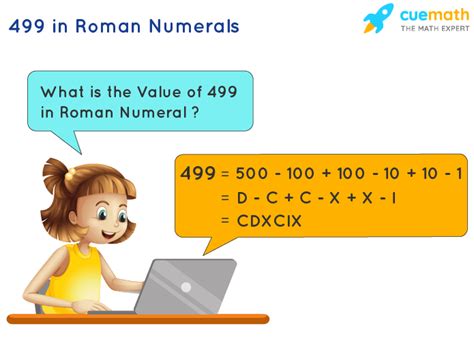 499 In Roman Numerals How To Write 499 In Roman Numerals
