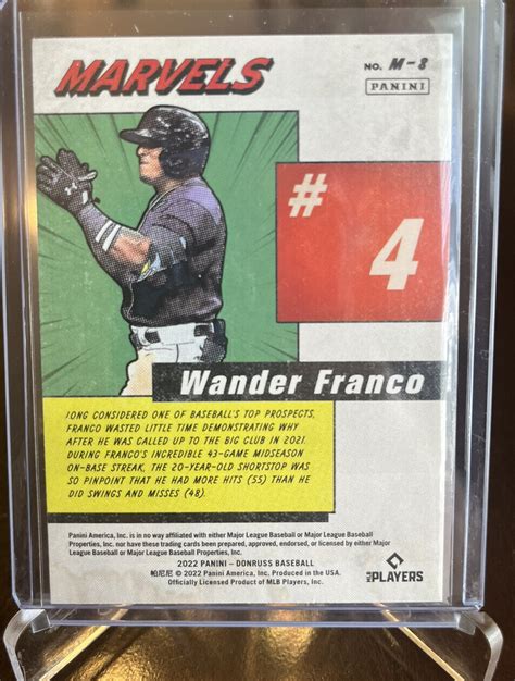 Panini Donruss Marvels Pink Fireworks M Wander Franco Rc