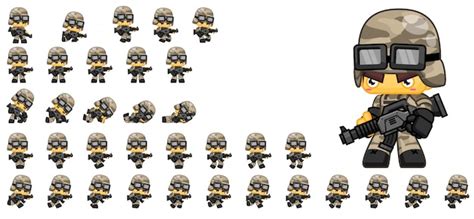 Custom Soldier Game Sprites Game Sprites Images