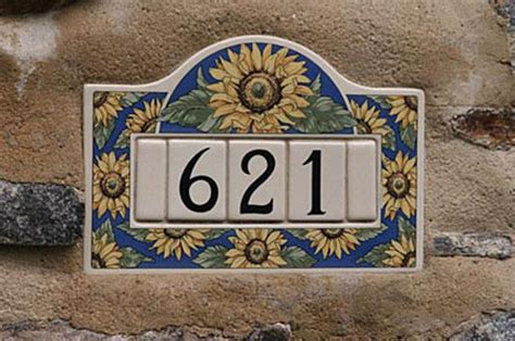 Problems Hanging Ceramic House Numbers Plaque Ceramic House Numbers
