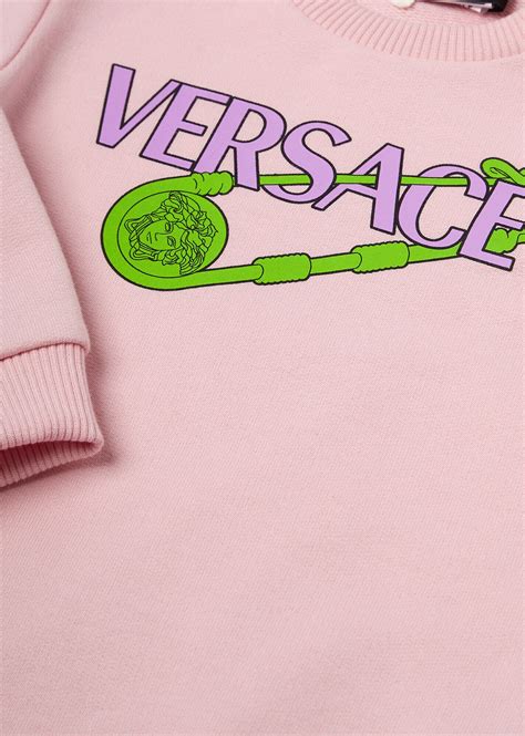 Versace Kids Safety Pin Kids Sweatshirt For Baby Girls Online Store Eu