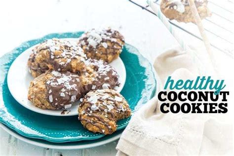 Healthy Coconut Cookies Happy Food Healthy Life