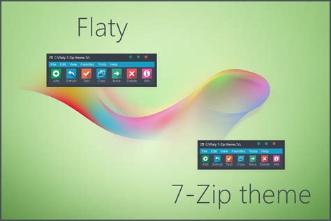 flaty 7 zip theme by alexgal23 on deviantart