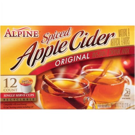 Alpine Spiced Apple Cider Single Serve K Cup Pods 12 Ct 0 81 Oz King Soopers