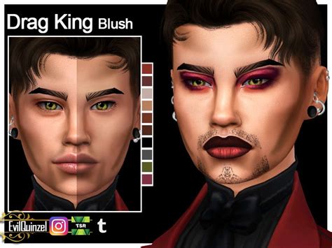 Sims 4 — Drag King Blush By Evilquinzel — Blush Category Female