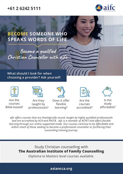 Enroll in our free biblical and christian counseling courses and learn how to apply god's word in helping others. Distance Learning Courses - ACCA