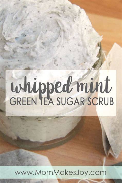 Make Your Own Perfectly Whipped Mint Green Tea Sugar Scrub In Three