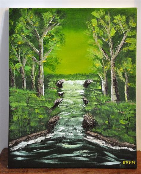 My First Attempt At Painting I Took A Bob Ross Painting Class The