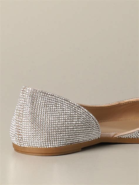 Steve Madden Pointed Toe Ballet Flat With Micro Rhinestones Ballet