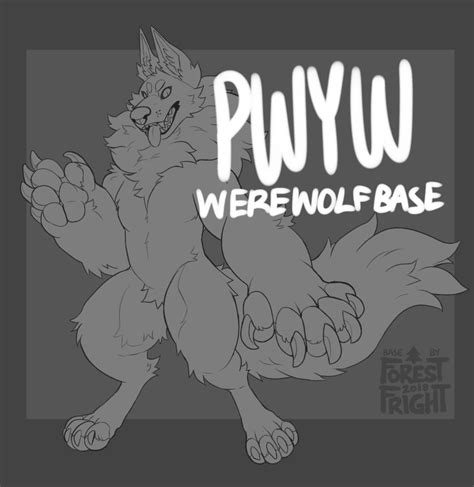 Werewolf Ref Sheet Base Front View Only Payhip