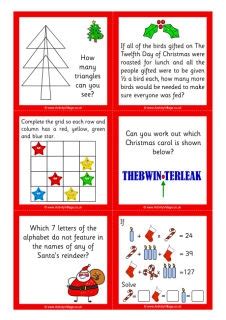 Often challenging, picture riddles are often a great way to work on your mental skills. Christmas Puzzles