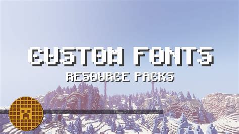 How To Customize Fonts In Minecraft Resource Packs Youtube
