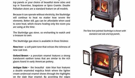 Sturbridge™ cast iron gas stove, Options | Lopi Gas Stove And Fireplace