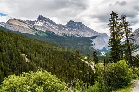 The Canadian Rocky Mountains Stock Image Image Of Hill Peaks 57007567