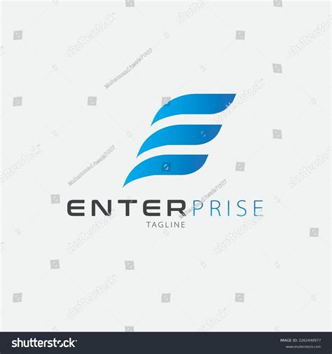 Modern Enterprise Logo Letter E Concept Stock Vector Royalty Free