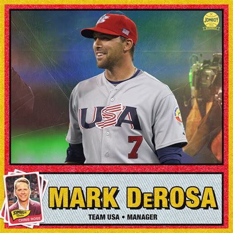 Chris Rose Sports On Twitter Tune In Tomorrow As Team Usa Manager Mark Derosa Joins Chris Rose