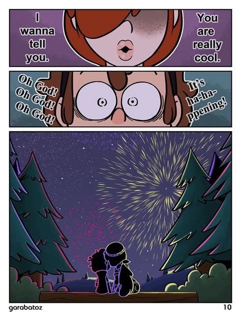 The Comic Strip Shows Two Different Scenes With Fireworks In The Sky And An Image Of A Woman