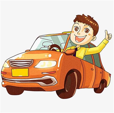 Driving Boy Png Clipart A Car Boy Clipart Car Cartoon Driving