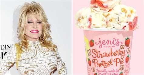 Dolly Parton And Jenis Ice Cream Rerelease Strawberry Pretzel Pie Flavor