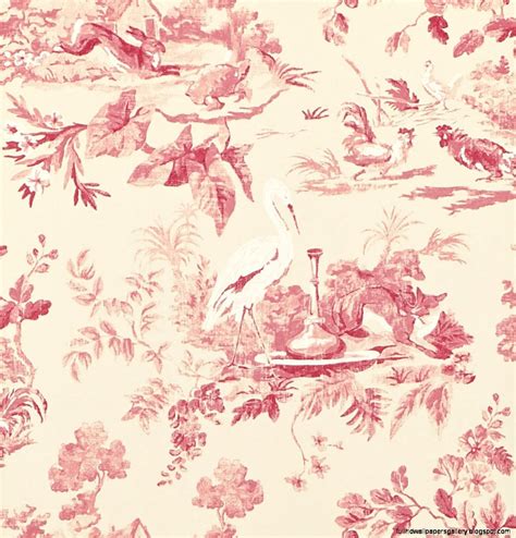 Pink Toile Wallpaper Full Hd Wallpapers
