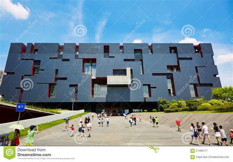 Modern Building Guangdong Museum Guangzhou China Editorial