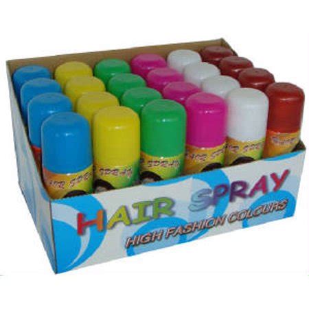 The spray offers brilliant pigments to highlight. Temporary Color Hair Spray 3 oz (24 Cans) - Walmart.com