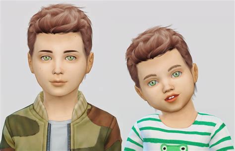 Simiracle Wings Os1113 Hair Retextured Sims 4 Hairs Toddler Hair