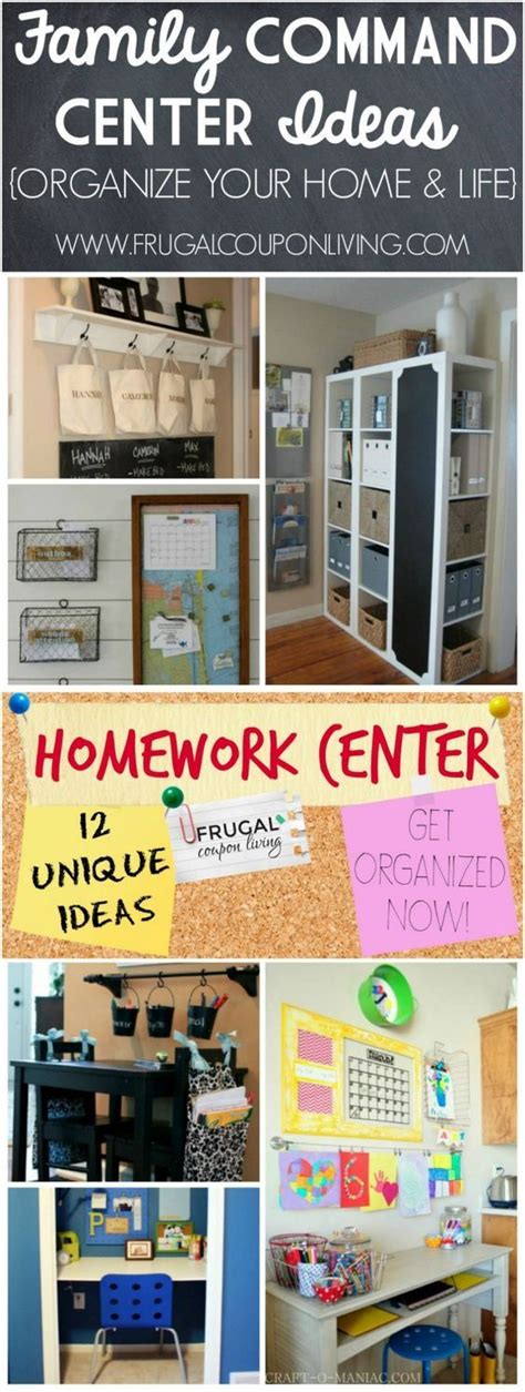 Home Command Centers And Homework Center Ideas Home Command Center