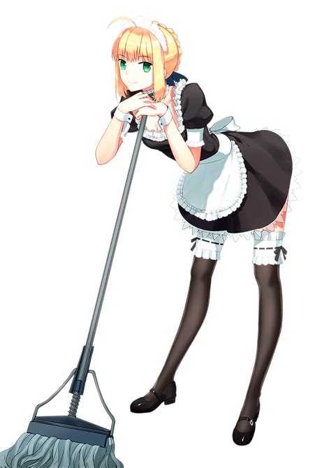Fate Series Maid Saber Anime Funny Pictures And Best Jokes