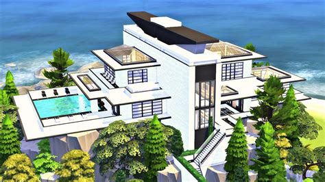 A list of build mode cheats and how to use them. MODERN CLIFF MANSION | Sims 4 Speed Build - YouTube