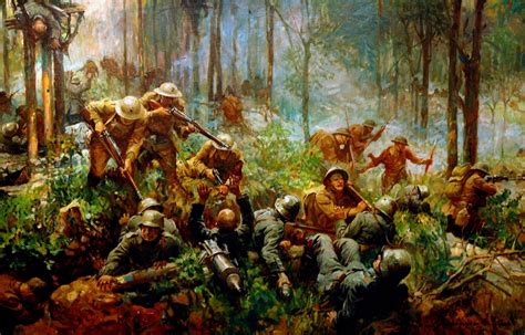 La Batalla Por Belleau Wood Se Representa En Esta Pintura De Frank