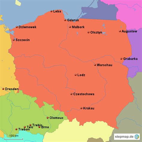 Eine übersicht der klettersteige in tschechien gibt es unten in der tschechien landkarte (karte neu gebautes komplex von vier ubungsferrata, a, b, c und d. StepMap - Tschechien-Polen 2010 - Landkarte für Deutschland