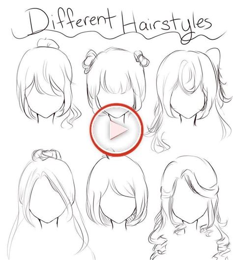 Short Hairstyles Drawing Reference Female Anime Hair Short Hair