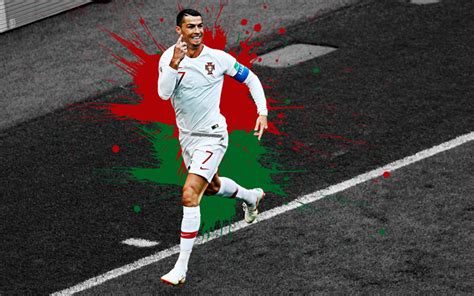 Download Wallpapers Cristiano Ronaldo 4k Portugal National Football