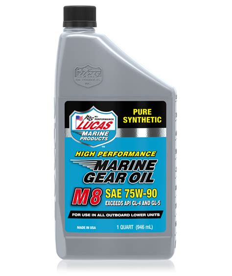 Marine Gear Oil Synthetic Sae 75w 90 M8 Lucas Oil Products