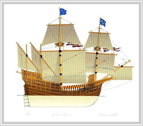 French Galleoncarrack From The 16th Century