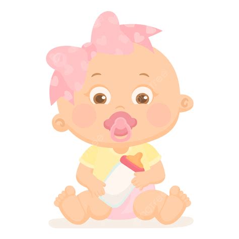 إنه ملصق فتاة ليوم استحمام الطفل التوضيح النواقل للرضع حديثي الولادة