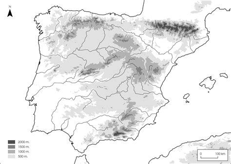 Mapa De España Mapa Fisico De España Mapa Relieve España